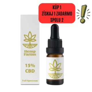 CBD Olej Hemp Farms 15% 10ml. Full Spectrum