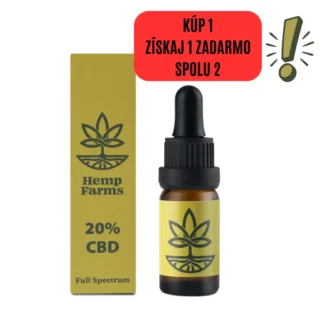 CBD Olej Hemp Farms 20% 10ml. Full Spectrum