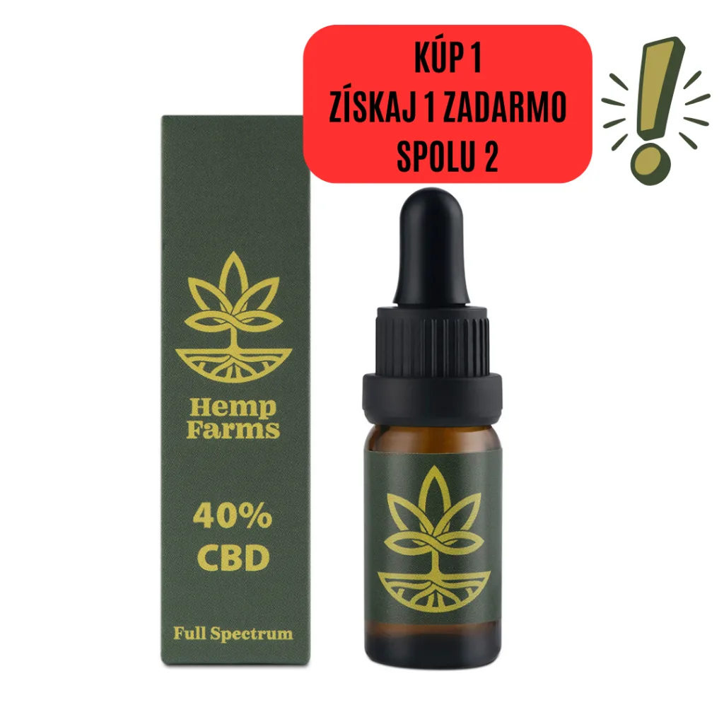 CBD Olej Hemp Farms 40% 10ml. Full Spectrum