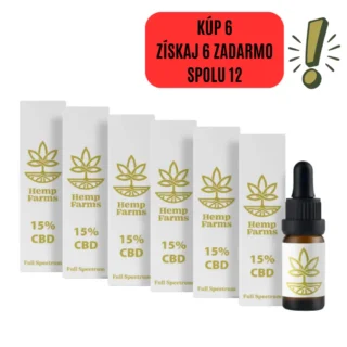 CBD Olej Full Spectrum – Super Combo 6 x 15% (9000mg)