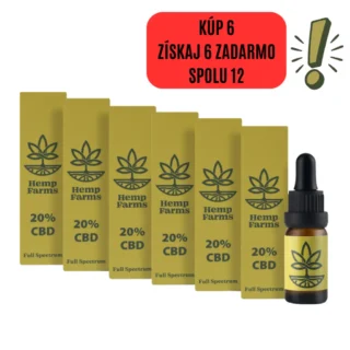 CBD Olej Full Spectrum – Super Combo 6 x 20% (12000mg)