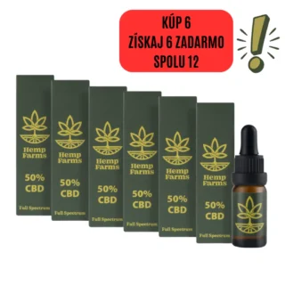 CBD Olej Full Spectrum – Super Combo 6 x 50% (30000mg)