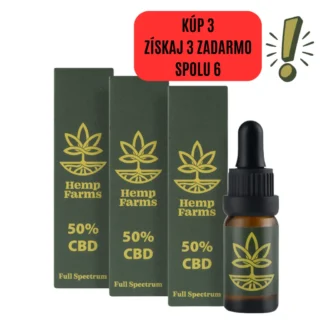 CBD Olej Hemp Farms Combo 50%+50%+50% 30ml. Full Spectrum
